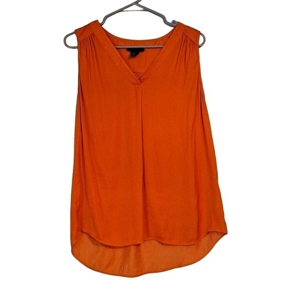 Rachel Roy Bright orange sleeveless blouse size L - Picture 1 of 4